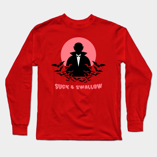 SUCK & SWALLOW Long Sleeve T-Shirt by Bear and Seal